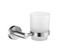 Стакан для щеток Ledeme, хром/белый L71706