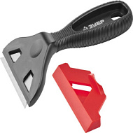 08555_z01 Скребок ЗУБР МАСТЕР пластиковый, тип лезвия А24, 2-в-1