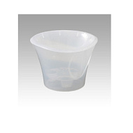 Кашпо пластиковое ЛАГУНА 0,6л прозрачный