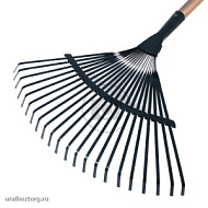 О0180ф Грабли Веерные 22-зубые пластинчатые с черенком 'Урожайная сотка`