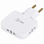 Разветвитель электрический 3-м 10А SPF-3-FL поворотн. бел. Эра Б0069088