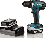 Дрель аккумуляторная Makita DF 347 DWE 14.4В,2х1.5АчLi-ion,БЗП-10мм,0-400\0-1400об\м,30\15Нм,1.4кг