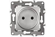 1193598 Механизм розетки 1-м СП Эра12 12-2105-03 16А IP20 16AX 250В 2P алюм. Эра Б0018256