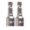26392-12-02 Биты ЗУБР с торцовой головкой, магнитные, Cr-V, тип хвостовика E 1/4", 12х45мм, 2 шт