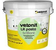 Шпаклевка VETONIT LR Pasta Brilliant готовая, полимерная, суперфинишная , белая 18кг