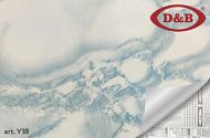 Y18 Пленка самокл. D&B 0,9 см/8м мрамор ярко - голубой