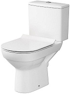 Унитаз-компакт Cersanit City New Clean On 011, белый, 2 режима, дюропласт с микролифтом