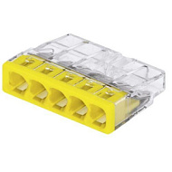 Клемник WAGO 2273-205, 5*(0,5-2,5мм), 5-х проводная для распределительной коробки