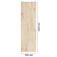 Мебельный щит 18*300*2400мм Сорт В