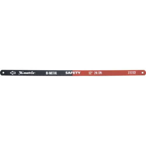 77772 Полотна для ножовки по металлу MATRIX 300 мм, 24TPI, биметаллическое, 2 шт