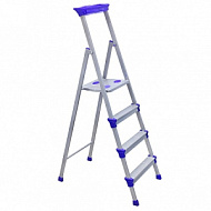 Стремянка Nika 4 ступени 0,84м металлическая,широкая
