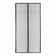 Сетка москитная с крепежом 1*2,1м с магнитами, в пакете, черная