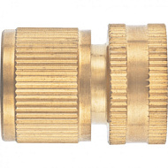 Соединитель латунный Palisad 3/4 быстросъемный  внутренняя резьба  аквастоп