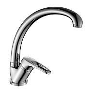 B35-25 Смеситель для кухни Rossinka, хром, высокий излив