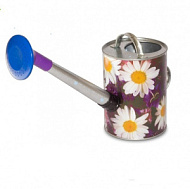 Лейка металлическая оцинкованная, с декором 5 л