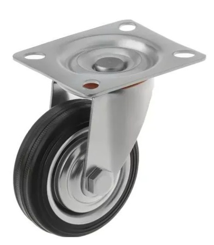 Опора колесная большегрузная SANBERG 75мм поворотная, платф. крепл. (H93, 50кг) SC93