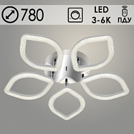 Люстра 2164/5C CR хром 150W LED 3000-6000K ПДУ(ИК) диммер d780 h100, SSH24