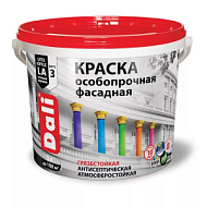 Краска фасадная DALI особопрочная, база А, 5,0л