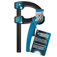 20717 Струбцина Gross реечная быстрозажимная, 4,мет. корпус,рычажный храповой механизм,100 мм