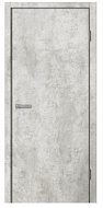 01 Дверное полотно глухое 800*2000 мм Цемент черная кромка