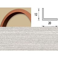 Угол арочный 20*12 Ясень серый(25шт)