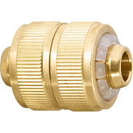 Муфта латунная для шланга Palisad 1/2  ремонтная