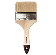 Кисть флейцевая БИБЕР натур. щетина дер. рукоятка "Стандарт" 100мм