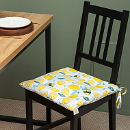 9596628 Сидушка Этель "Лимонад" 42х42 см, 80% хл, 20% пэ, сатин 110 г/м2