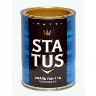 Эмаль ПФ-115 Status, 0,8 кг белая глянцевая