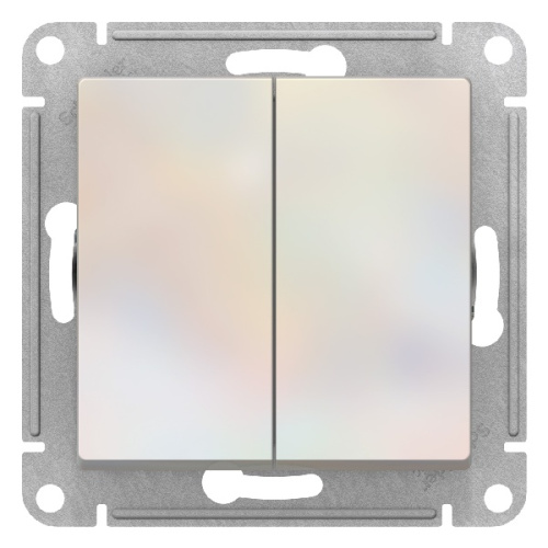 Механизм выключателя 2-кл. ATLAS DESIGN (сх.5) 10АХ жемчуг SchE ATN000451 ,1240289