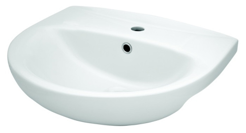 Sanita. Умывальник пьедестальный Аттика 55 ВКС Белый S1, WB.PD/Attica/55-C/WHT.G/S1