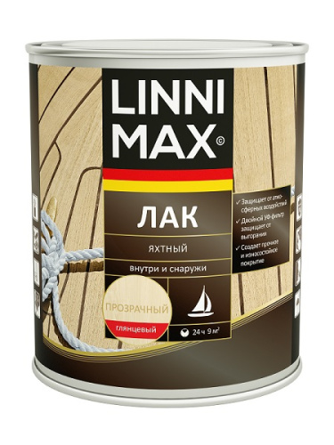 Лак алкидно-уретановый Alpina/LINIMAX палубный глянцевый 0,75л
