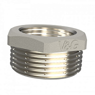 Футорка 1/2-1/4" НР/ВР V&G никель