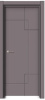 18 Дверное полотно глухое Геометрия  600*2000мм Бетон известковый