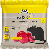 NASA369 Тесто-брикет от крыс и мышей, 100 гр.