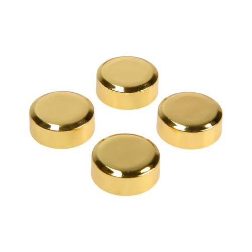 Зеркалодержатель ТУНДРА , d=20 мм, без сверления, цвет золото, 4 шт