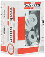 Шайба Tech-Krep DIN9021 кузовная оцинкованная М6 200шт/коробка