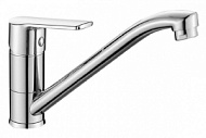 Смеситель для кухни Decoroom, хром, длинный излив латунь DR38018