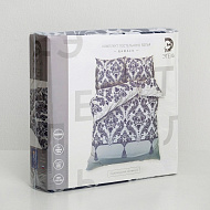 Постельное белье "Этель" 1.5 сп Дамаск (вид 3) 143*215 см, 150*214 см, 70*70 см - 2 шт, поплин 125 г/м2