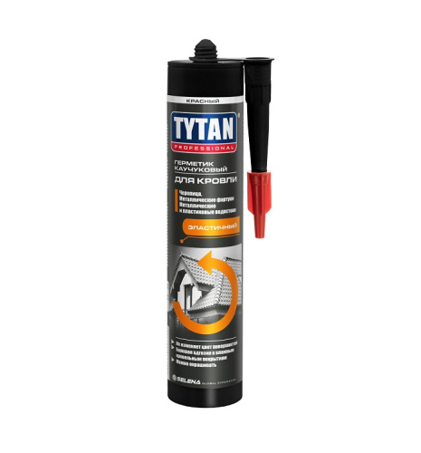 Герметик для кровли TYTAN Professional каучуковый красный 310мл