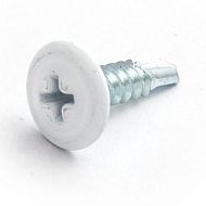 Саморез пресс-шайба 4,2х16мм сверло белый RAL 9003 20 шт/пакет