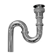 DMC-9009 Сифон-автомат для ванны Faro Ретро, хром, S-образный, цельнометаллический