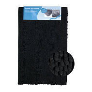 00414 Коврик для ванной Санакс Moss хлопковый Черный 50х80 см