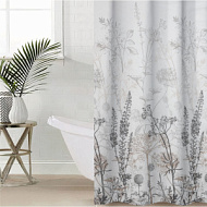 7588673 Штора для ванны Доляна «Силуэт», 180×180 см, EVA, с люверсами