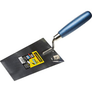 0830-16 Кельма STAYER , трапеция, нержавеющее полотно, деревянная рукоятка, 160мм