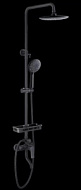 AV3540 Душевая система со смесителем  AVRORA Moon в матовом черном цвете