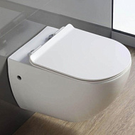 Унитаз подвесной Comforty 104 ободковый, сиденье дюропласт микролифт, тонкое