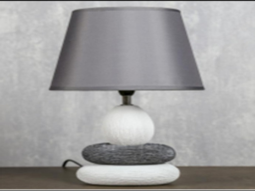 Настольная лампа керамика Е14 40Вт 220В "Сад камней: чистота"