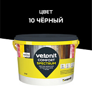 Затирка Vetonit Comfort Spectrum черный 2 кг