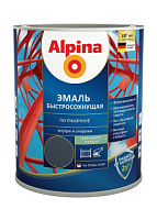 Грунт-эмаль алкидная Alpina быстросохнущая 8017 2,5 л Шоколадно- коричневый